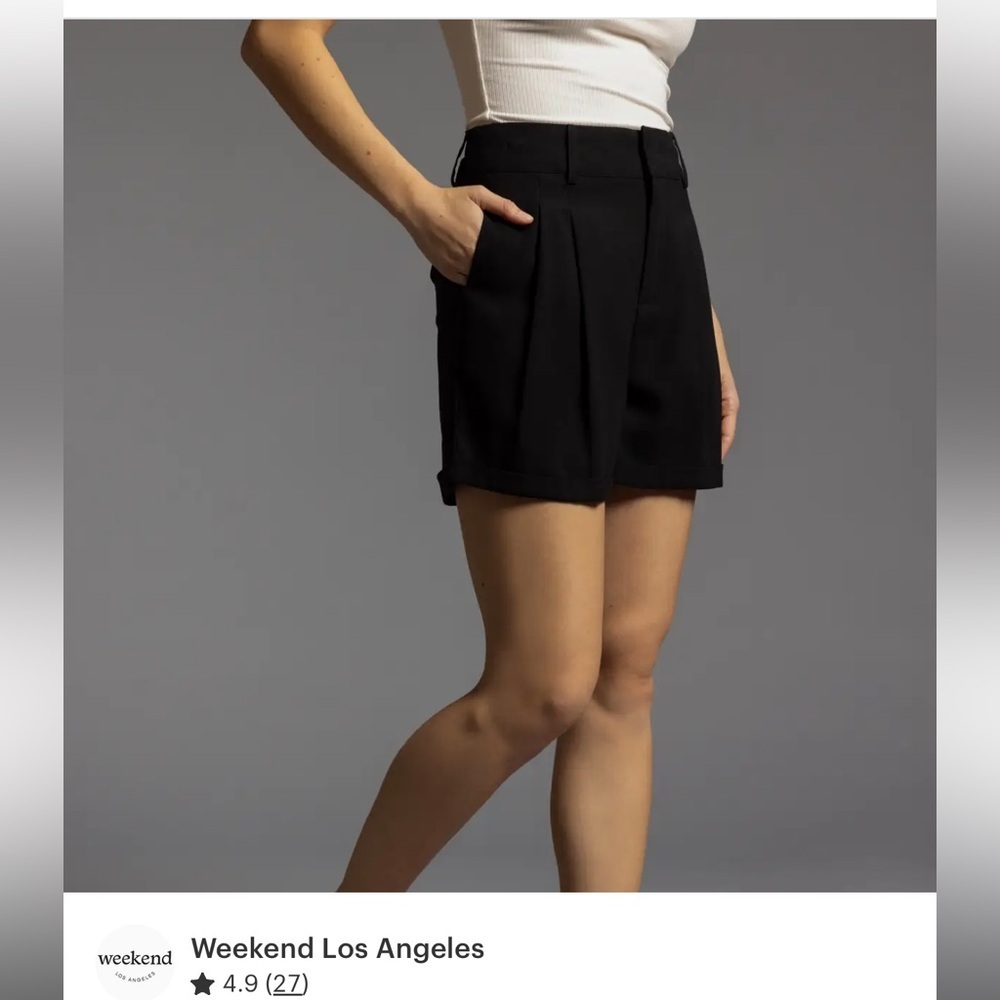 NWT Weekend Los Angeles tailored shorts in black - Women’s XL